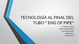 Tecnologia end of pipe