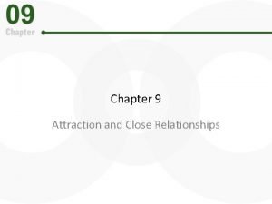 Chapter 9 Attraction and Close Relationships Need to