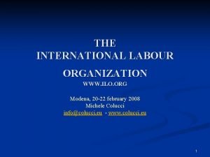 Objectives of ilo
