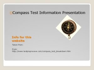 Compass test practice