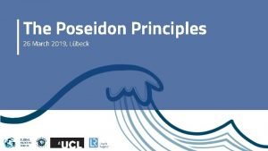 The poseidon principles