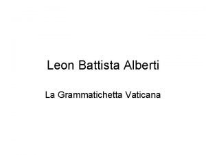 Grammatichetta vaticana