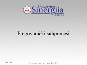 Pregovaraki subprocesi 382021 Percepcija Percepcija psiholoki socioloki subprocesi