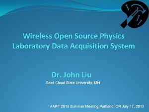 Wireless Open Source Physics Laboratory Data Acquisition System