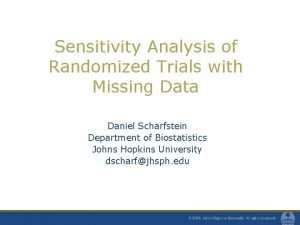 Sensitivity Analysis of Randomized Trials with Missing Data