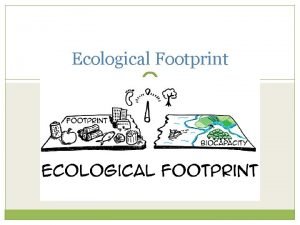 Ecological footprint components