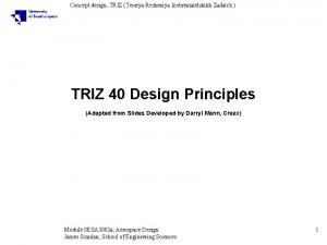 Triz 40 principles