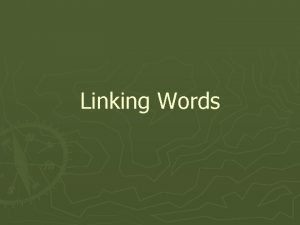 Linking words continuation