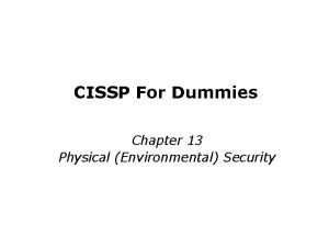 Cissp physical security