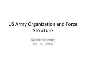 Us army structure