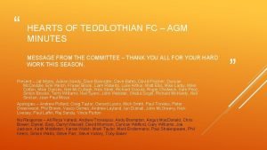 Hearts of teddlothian