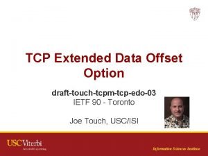 Data offset in tcp