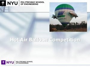 Hot air balloon thermodynamics