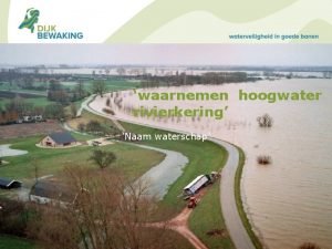 waarnemen hoogwater rivierkering Naam waterschap programma Welkomkennismaken met