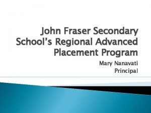 John fraser school