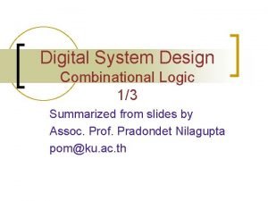 Digital system design