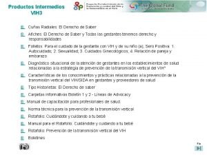 Productos Intermedios VIH 3 Cuas Radiales El Derecho