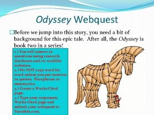 Odyssey webquest