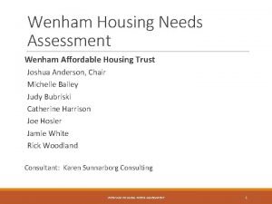 Wenham housing authority