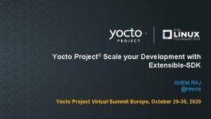 Yocto build sdk