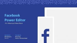 Facebook ad power editor