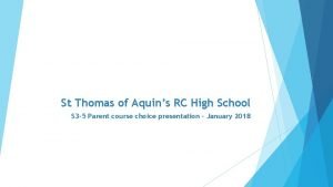 St thomas of aquin's high school