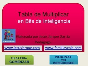 Tabla de Multiplicar en Bits de Inteligencia Elaborada