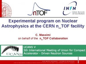 Experimental program on Nuclear Astrophysics at the CERN