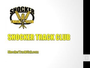 SHOCKER TRACK CLUB Shocker Track Club com 1