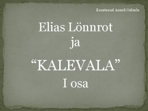 Kalevala joukahainen Kalevala joukahainen