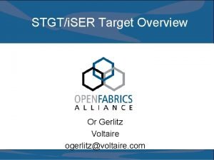 STGTi SER Target Overview Or Gerlitz Voltaire ogerlitzvoltaire