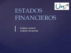 Analisis horizontal Analisis horizontal
