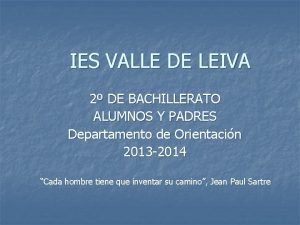 Ies valle de leiva