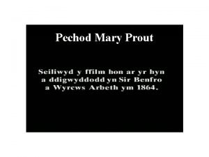 Pechod mary prout