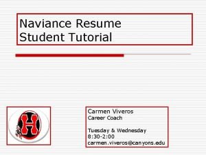 How to make a resume on naviance