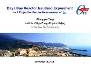 Daya Bay Reactor Neutrino Experiment A Project for
