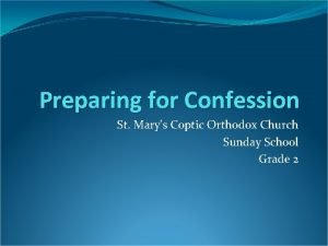 Confession coptic orthodox