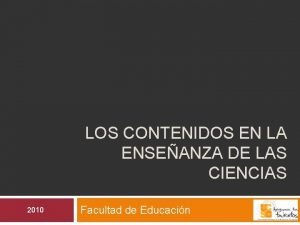 LOS CONTENIDOS EN LA ENSEANZA DE LAS CIENCIAS