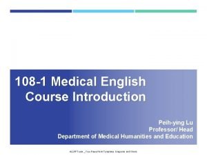 Medical english online course