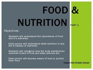Food nutrition
