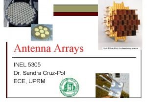 Antenna Arrays INEL 5305 Dr Sandra CruzPol ECE