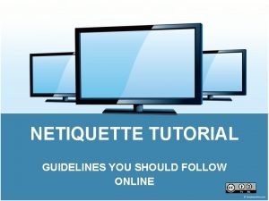 Core rules of netiquette