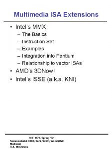 Intel isa extensions