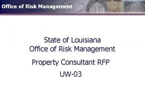 Louisiana office of risk management