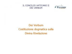 Dei verbum schema