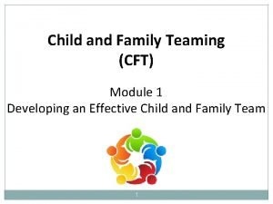 Child and Family Teaming CFT Module 1 Developing