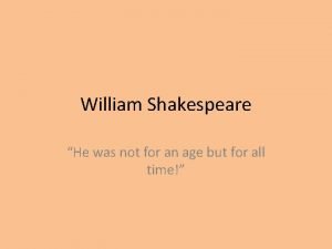 Willam shakespeare facts