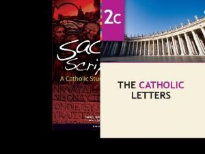 Sacred scripture a catholic study of god's word