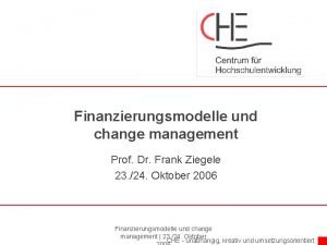 Prof. dr. frank ziegele