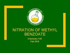Nitration of methyl benzoate product